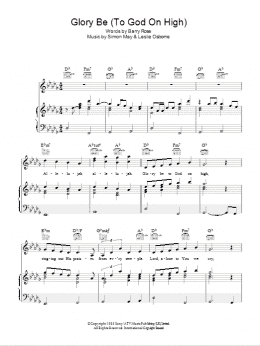 page one of Glory Be (To God On High) (Piano, Vocal & Guitar Chords)