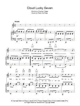 page one of Cloud Lucky Seven (Piano, Vocal & Guitar Chords)