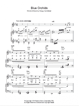 page one of Blue Orchids (Piano, Vocal & Guitar Chords)