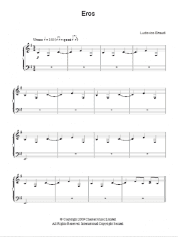 page one of Eros (Piano Solo)