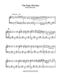 page one of The Easy Winners (Easy Piano)