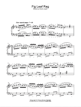 page one of Fig Leaf Rag (Easy Piano)