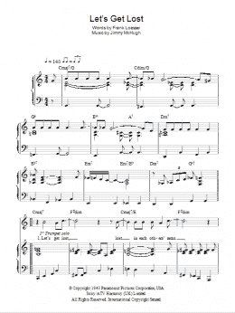 page one of Let's Get Lost (Piano, Vocal & Guitar Chords)