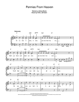 page one of Pennies From Heaven (Beginner Piano)