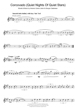 page one of Corcovado (Quiet Nights Of Quiet Stars) (Alto Sax Solo)