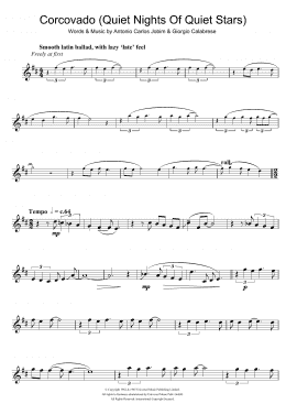 page one of Corcovado (Quiet Nights Of Quiet Stars) (Clarinet Solo)