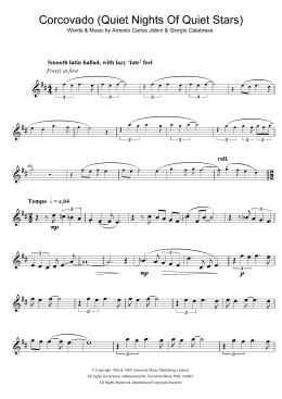 page one of Corcovado (Quiet Nights Of Quiet Stars) (Tenor Sax Solo)