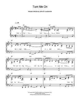page one of Turn Me On (Easy Piano)