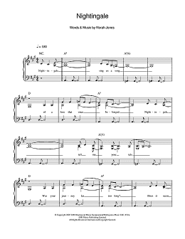 page one of Nightingale (Easy Piano)