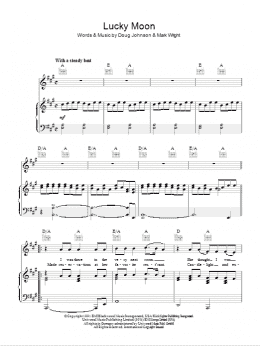 page one of Lucky Moon (Piano, Vocal & Guitar Chords)
