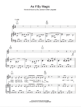 page one of As If By Magic (Piano, Vocal & Guitar Chords)