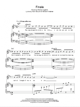page one of Finale (Piano, Vocal & Guitar Chords)