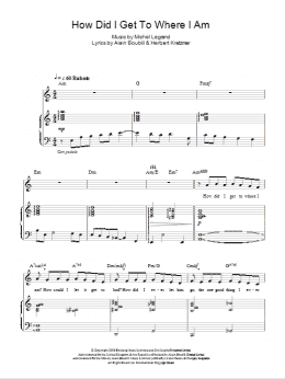 page one of How Did I Get To Where I Am (Piano, Vocal & Guitar Chords)