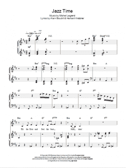 page one of Jazz Time (Piano, Vocal & Guitar Chords)