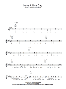 page one of Have A Nice Day (Lead Sheet / Fake Book)