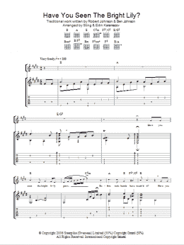 page one of Have You Seen The Bright Lily? (as performed by Sting and Edin Karamazov) (Guitar Tab)