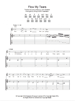 page one of Flow My Tears (as performed by Sting and Edin Karamazov) (Guitar Tab)