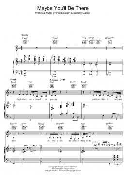 page one of Maybe You'll Be There (Piano, Vocal & Guitar Chords)