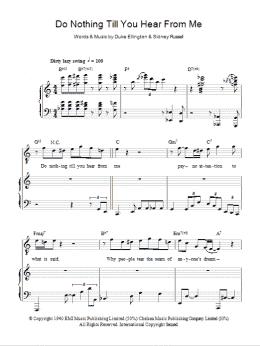page one of Do Nothing Till You Hear From Me (Concerto For Cootie) (Piano, Vocal & Guitar Chords)