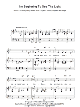 page one of I'm Beginning To See The Light (Piano, Vocal & Guitar Chords)