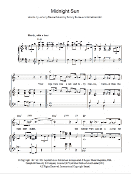 page one of Midnight Sun (Piano, Vocal & Guitar Chords)