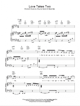 page one of Love Takes Two (Piano, Vocal & Guitar Chords)