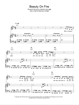 page one of Beauty On The Fire (Piano, Vocal & Guitar Chords)