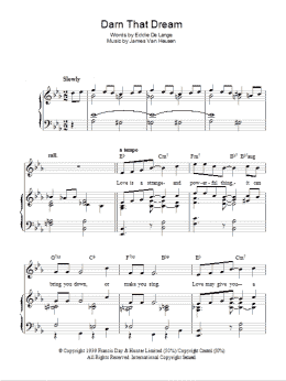 page one of Darn That Dream (Piano, Vocal & Guitar Chords)
