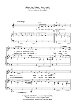 page one of Around And Around (Piano, Vocal & Guitar Chords)