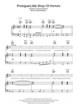 page one of Prologue (from Little Shop Of Horrors) (Piano, Vocal & Guitar Chords)