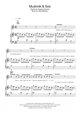 page one of Mushnik And Son (Piano, Vocal & Guitar Chords)