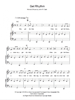 page one of Get Rhythm (Piano, Vocal & Guitar Chords)
