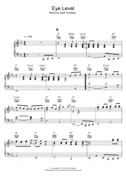page one of Eye Level (theme from Van Der Valk) (Piano Solo)