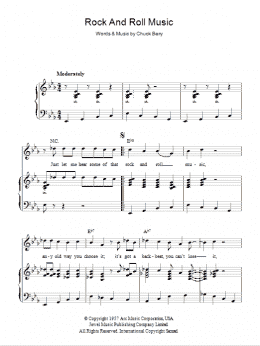 page one of Rock And Roll Music (Piano, Vocal & Guitar Chords)