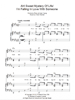page one of Ah! Sweet Mystery Of Life (Piano, Vocal & Guitar Chords)