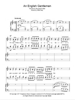 page one of An English Gentleman (Piano, Vocal & Guitar Chords)