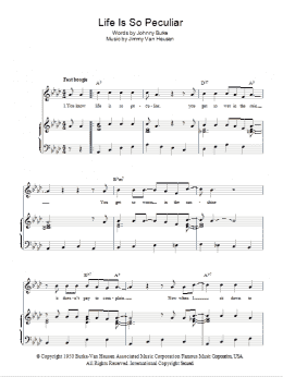 page one of Life Is So Peculiar (Piano, Vocal & Guitar Chords)