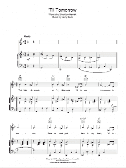 page one of 'Til Tomorrow (Piano, Vocal & Guitar Chords)
