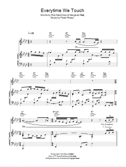 page one of Everytime We Touch (Piano, Vocal & Guitar Chords)