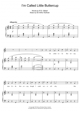 page one of I'm Called Little Buttercup (Piano & Vocal)