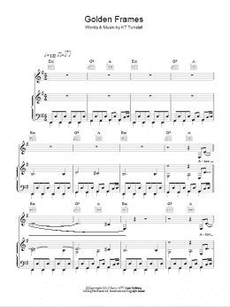 page one of Golden Frames (Piano, Vocal & Guitar Chords)
