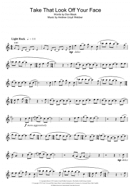 page one of Take That Look Off Your Face (from Tell Me On A Sunday) (Flute Solo)