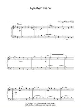 page one of Aylesford Piece (Piano Solo)