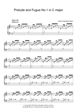 page one of Prelude And Fugue in C (Piano Solo)