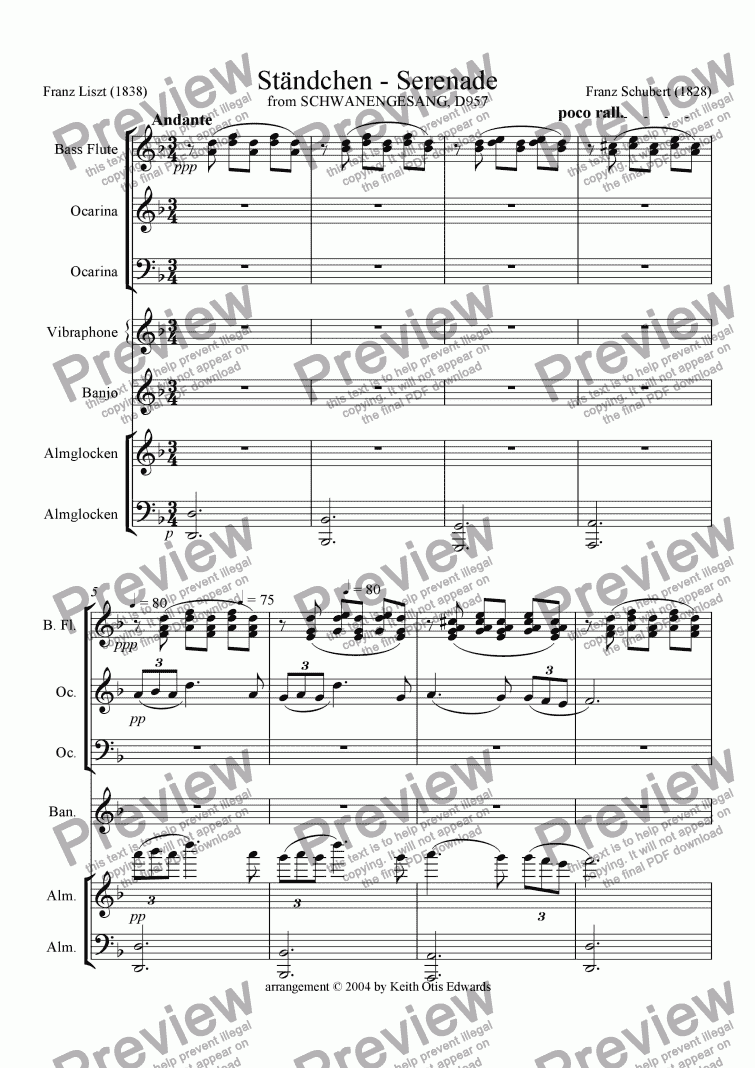 page one of Serenade (St�ndchen)