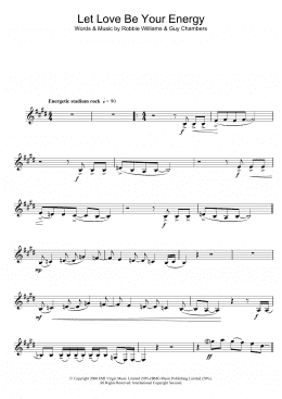 page one of Let Love Be Your Energy (Clarinet Solo)