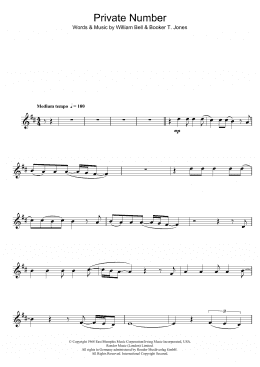 page one of Private Number (Clarinet Solo)