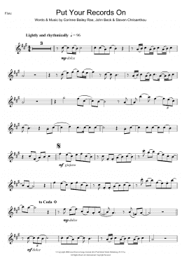 page one of Put Your Records On (Flute Solo)