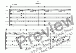 page one of Locorum Musica - mvt.2