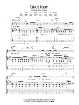 page one of Take A Breath (Guitar Tab)